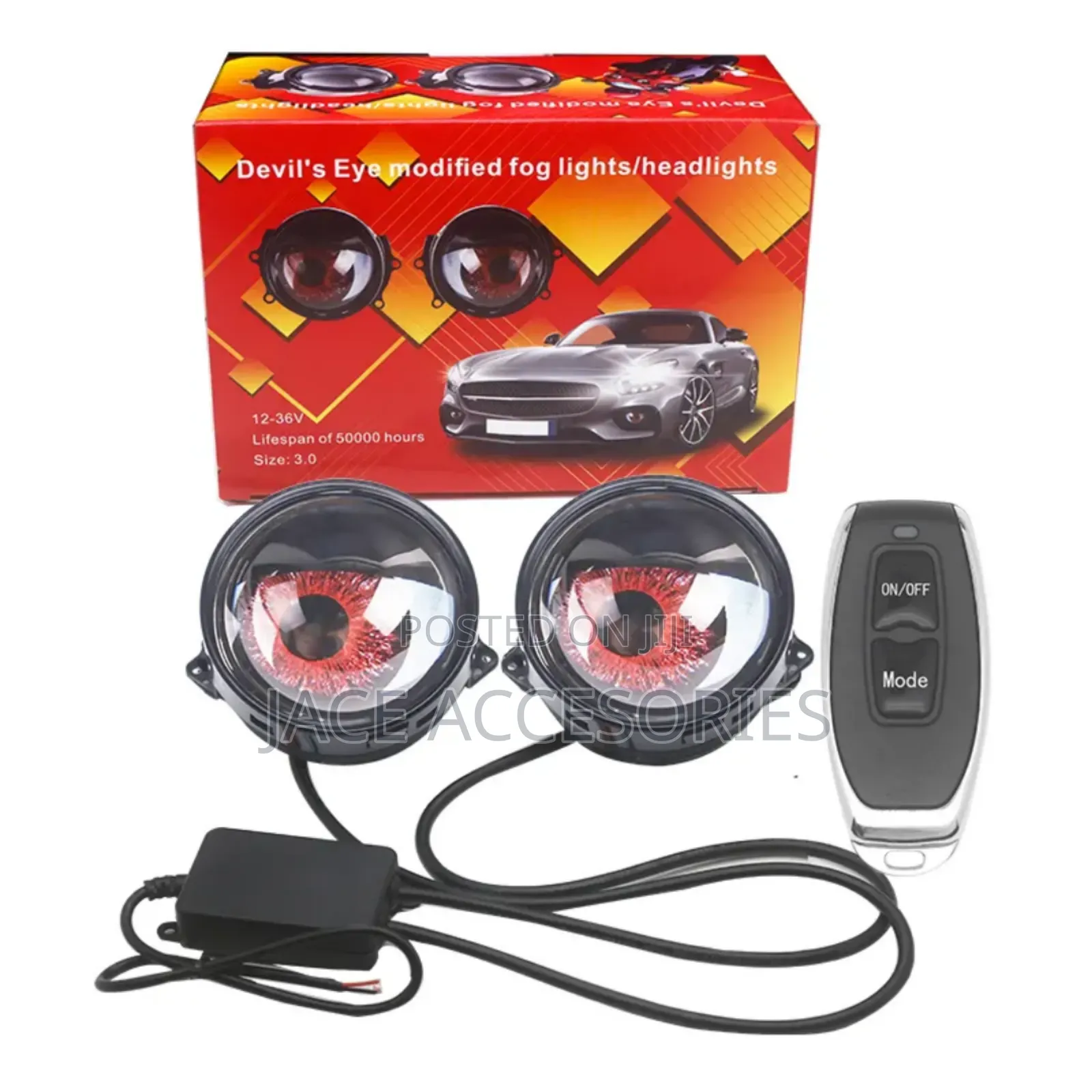 Fancy Car Blinking Eye Decoration