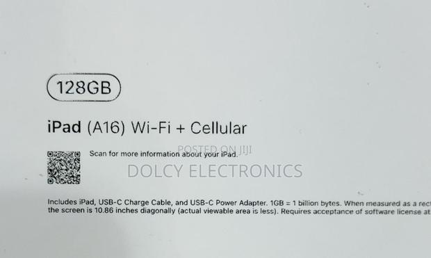 New Apple iPad (2025) 128 GB Blue - thumbnail 2