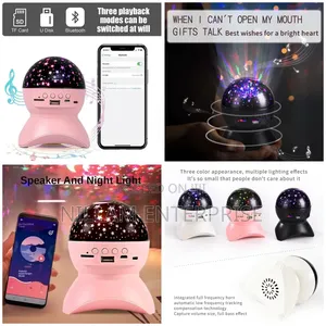 *Star Projector Sky, Bluetooth Speaker With Colourful Sky