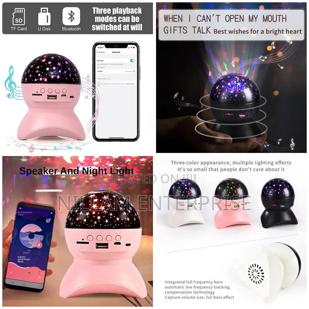 *Star Projector Sky, Bluetooth Speaker With Colourful Sky