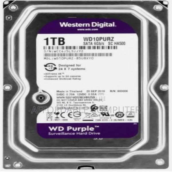 Hard Drive Western Digital Purple 1tb 5400rpm 64mb Sata 3.5 - main view
