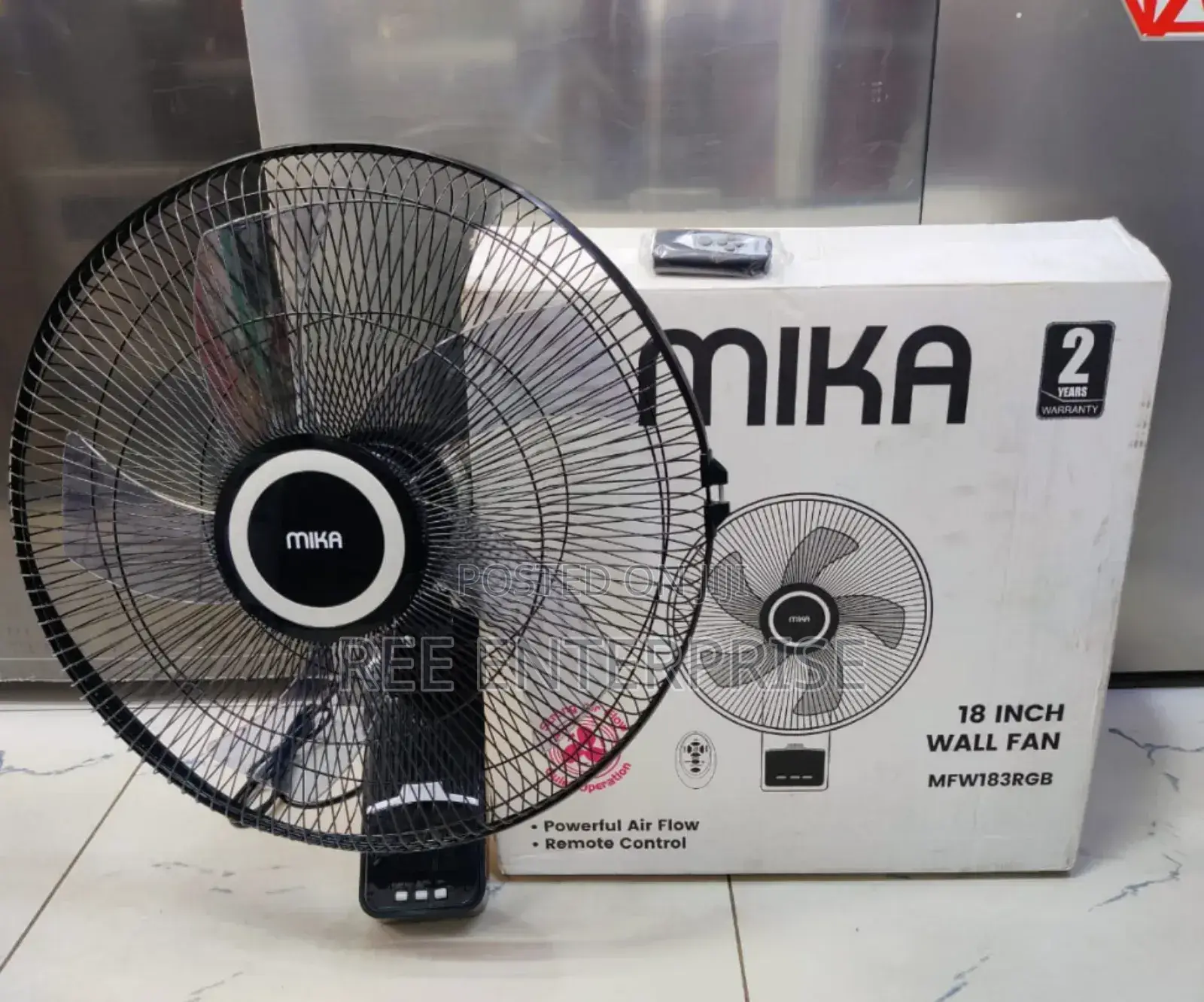 Mika 18 Inches Wall Fan With Remote