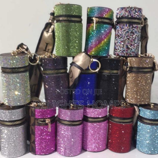 Diamond-Encrusted Lipstick Bag - thumbnail 3