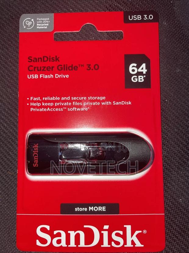 Sandisk Cruzer Glide Usb 3.0 64gb Flash Drive. - main view