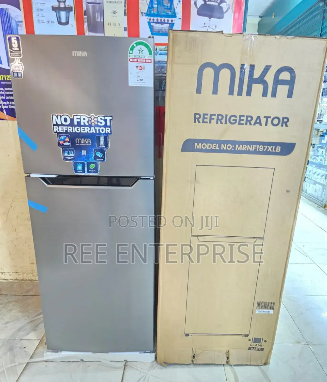 Mika 197 Litres No Frost Double Door Refrigerator
