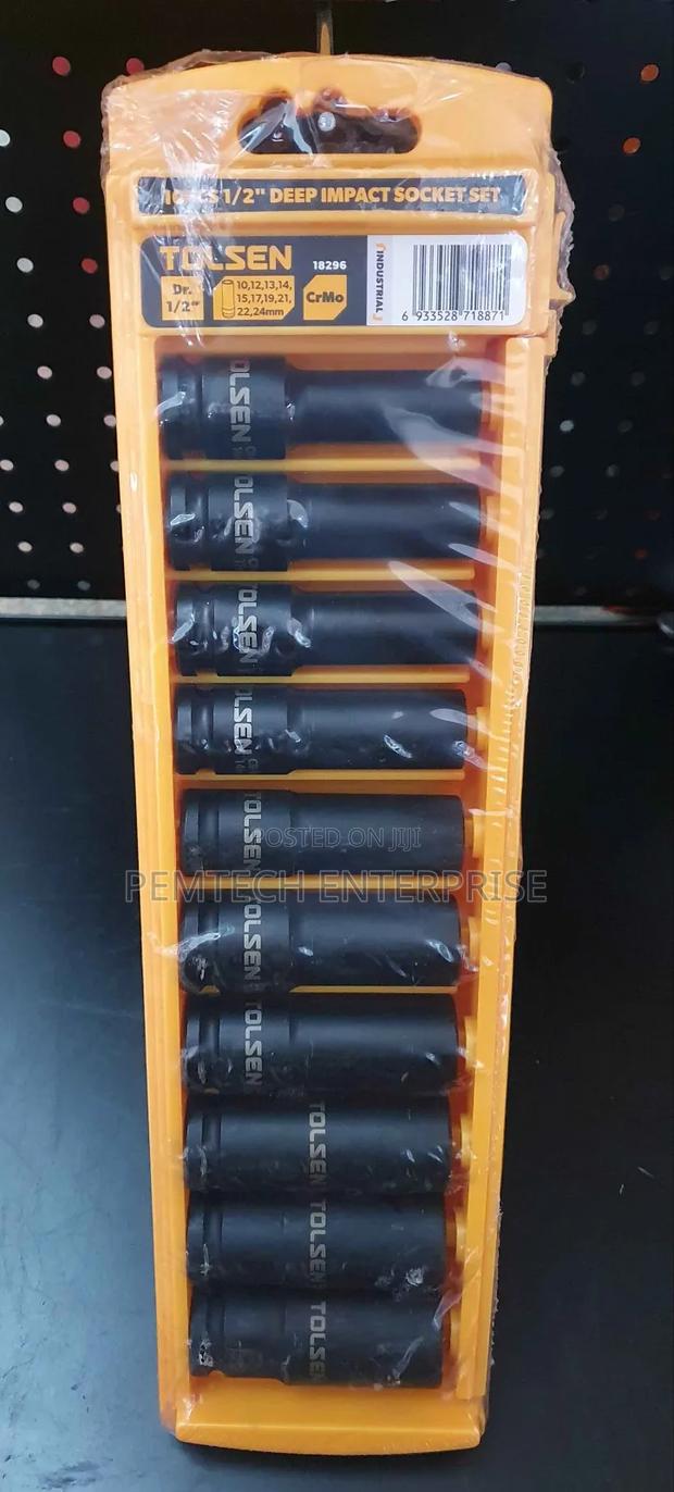 10pcs 1⁄2" Deep Impact Socket Set - thumbnail 2