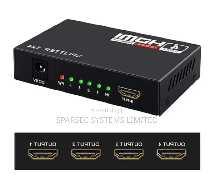 Hdmi Splitter 1×4 Ports 4 Port 1080p