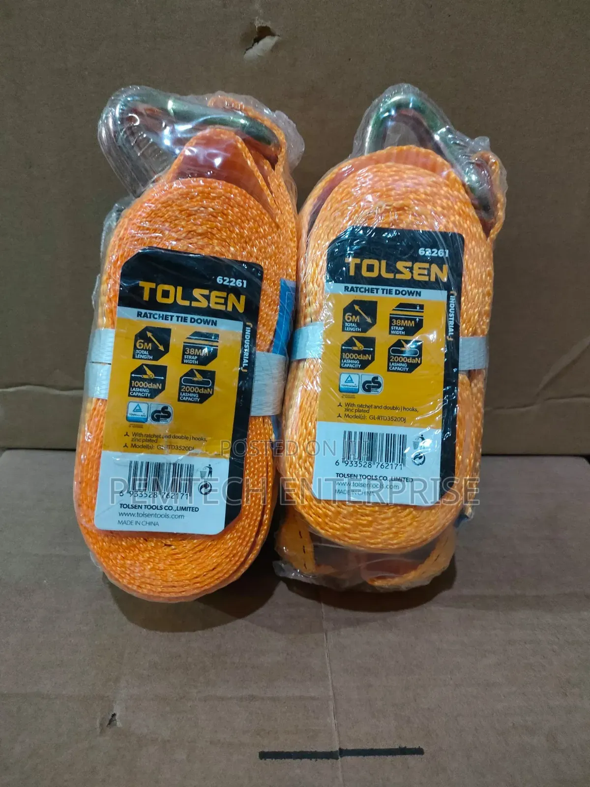 6m Tolsen Ratchet Tie Down