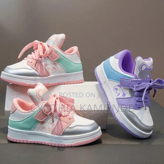 Purple Pink Kids Stylish Sneakers