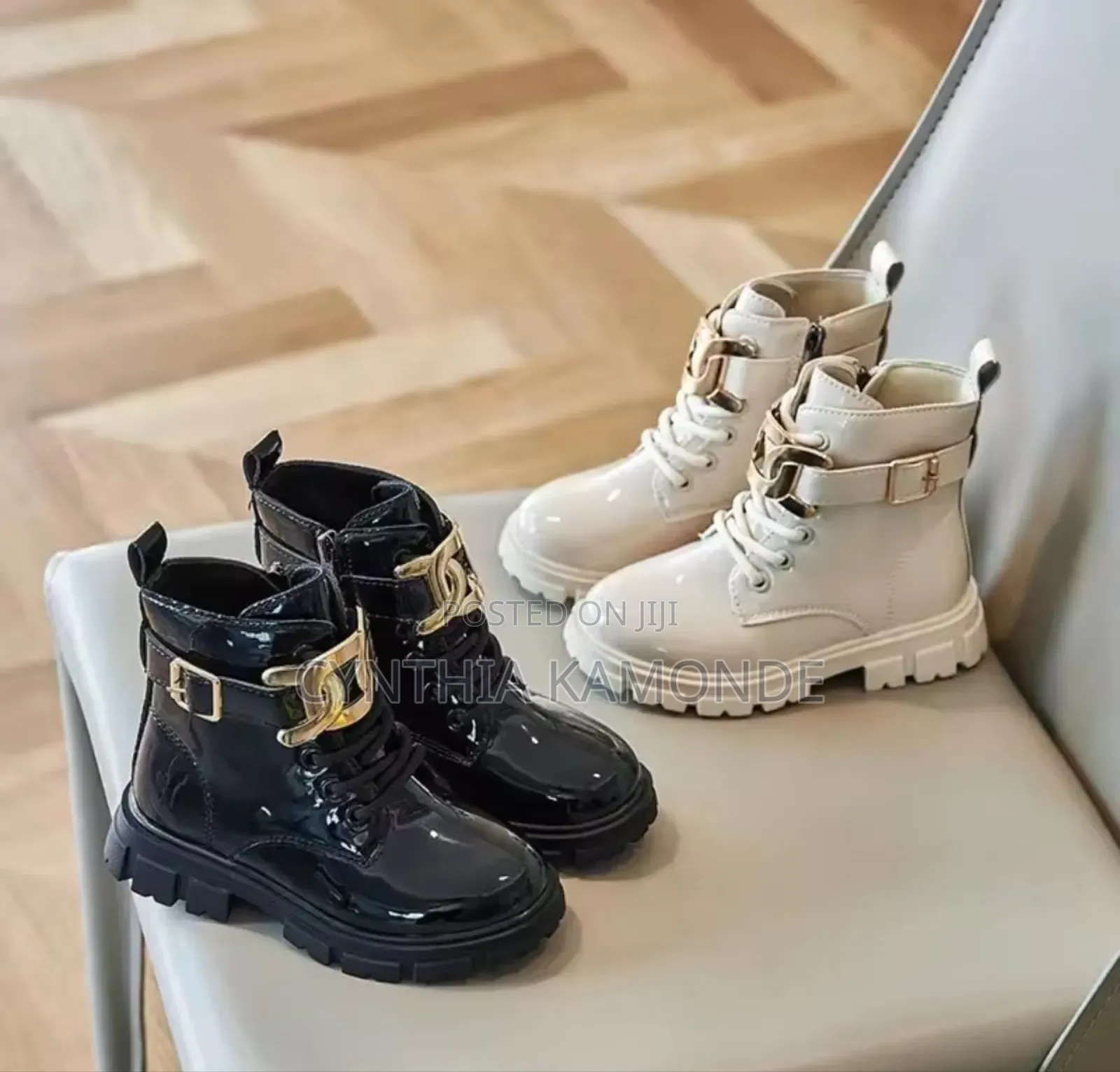 Black White Boots