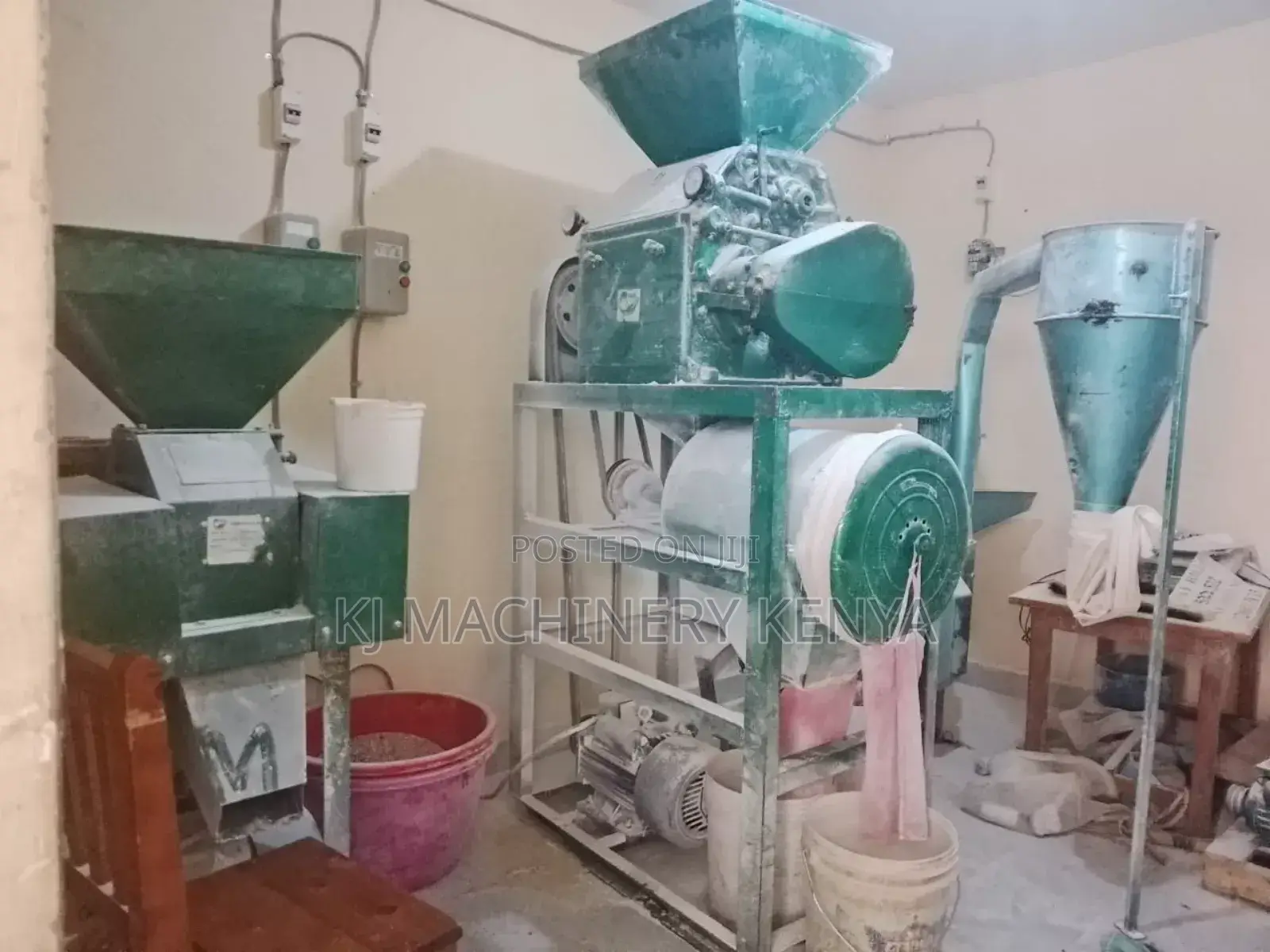 Electric Combined Maize Flour Roller Mill Machine