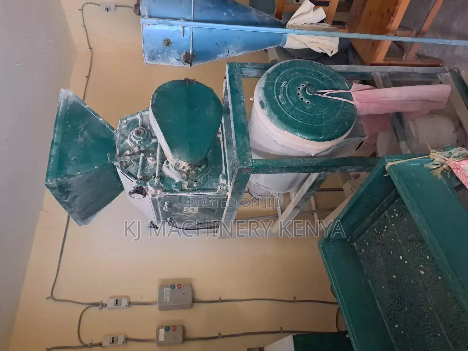 Electric Combined Maize Flour Roller Mill Machine