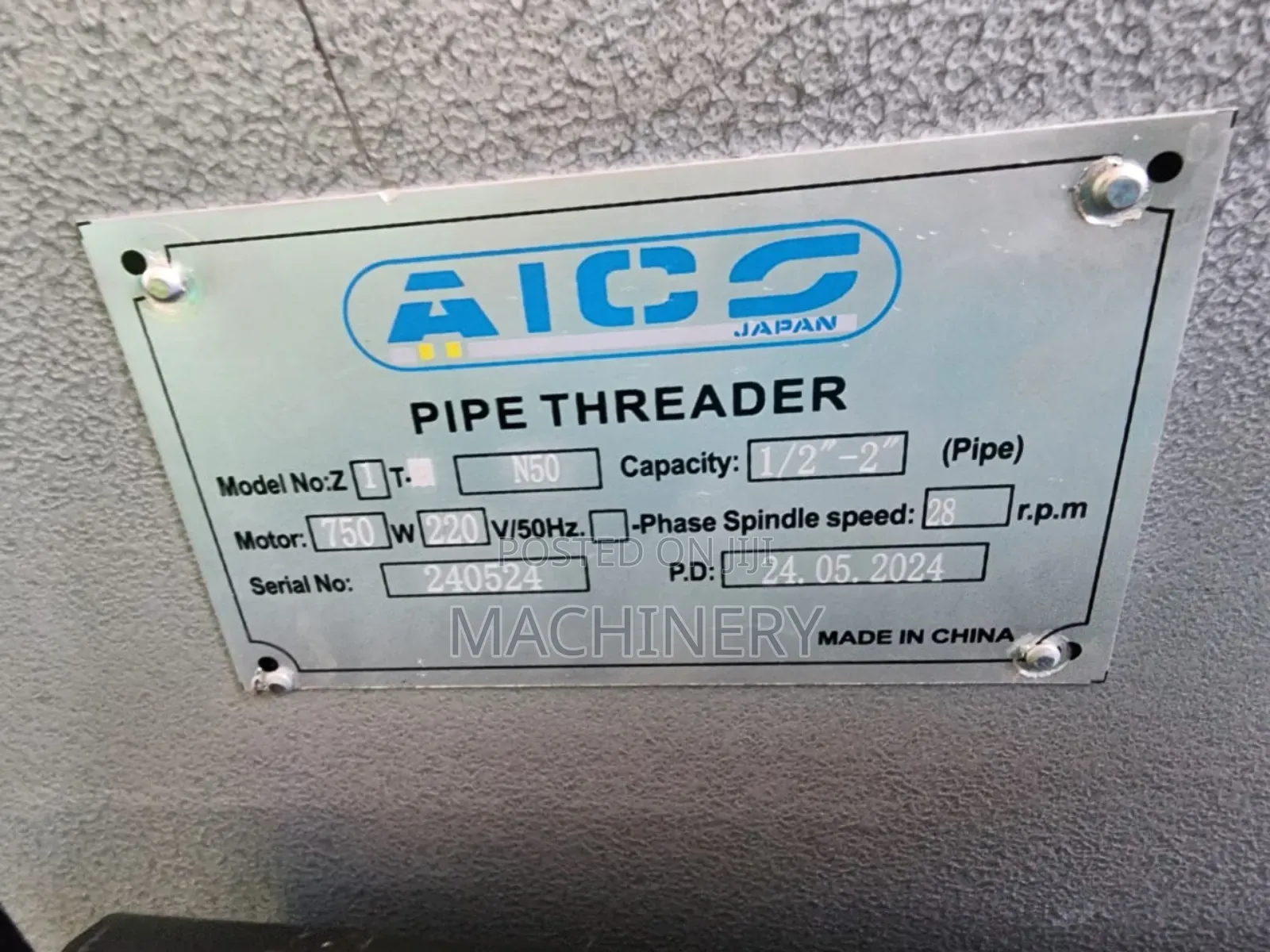 Pipe Threader Aico Brand New