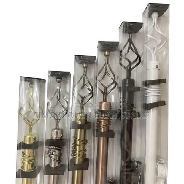 1m Double Curtain Rod - main view