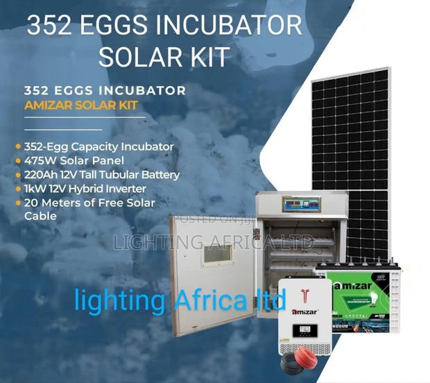 352 Eggs Incubator Solar Kit Complete