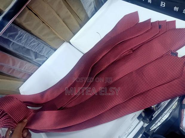 Maroon Polycadot Tie Sets - thumbnail 3
