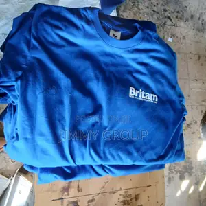 Britam Got Blue T Shirts With Us, Jimmy-Group. Screen Printi