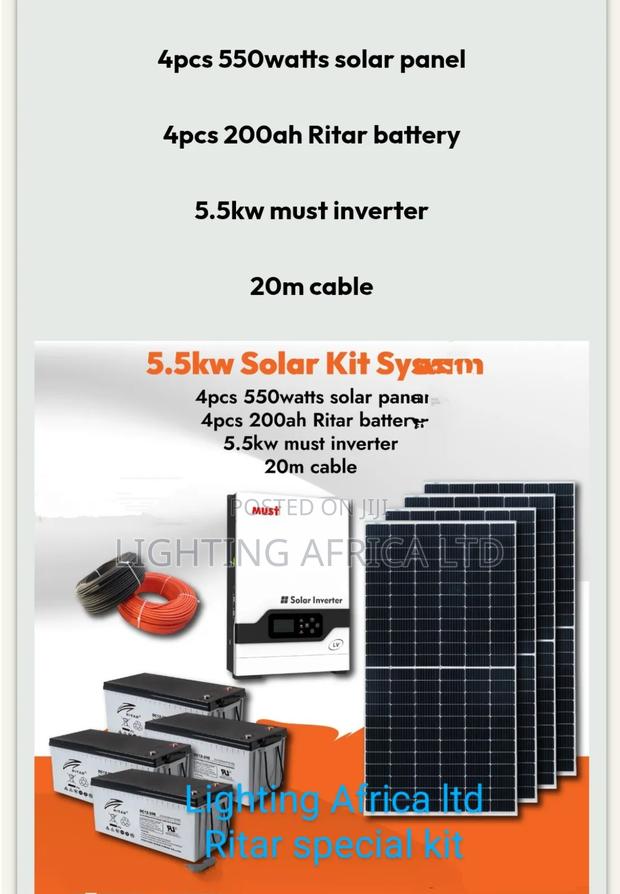 5.5kva Ritar Off-Grid Solar Kit Complete - main view