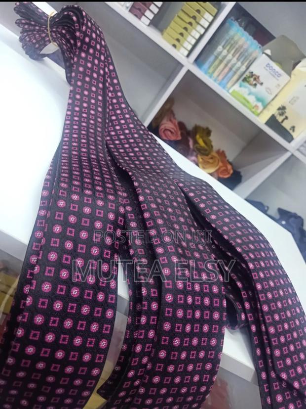 Black Furschia Geometric Tie Sets - thumbnail 3
