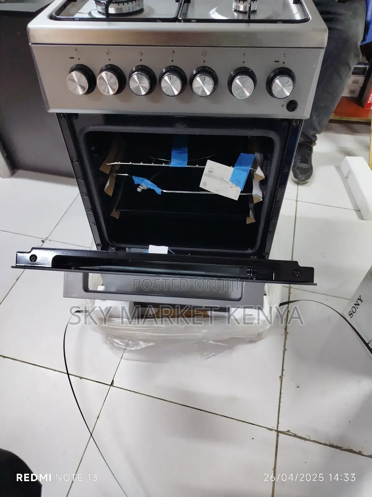 Beko Standing Cooker 50×60cm 3 Gas 1 Electric