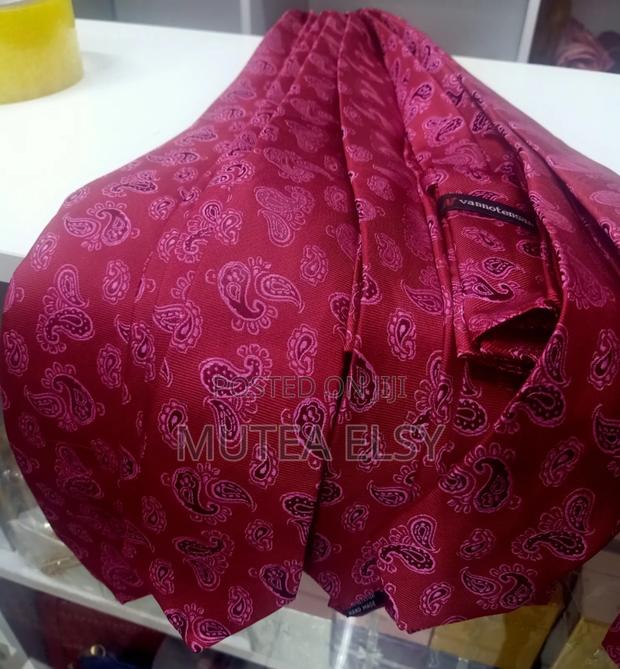 Red Pink Tear Drop Executive Tie Sets - main view