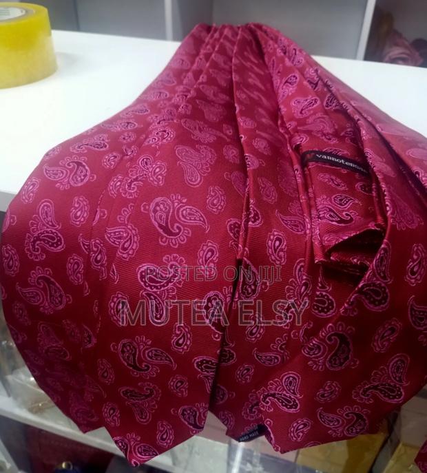 Red Pink Tear Drop Executive Tie Sets - thumbnail 2