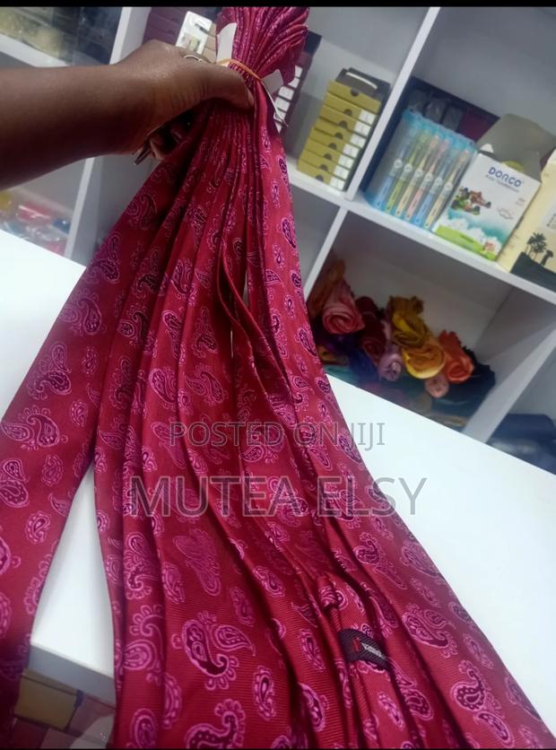 Red Pink Tear Drop Executive Tie Sets - thumbnail 3