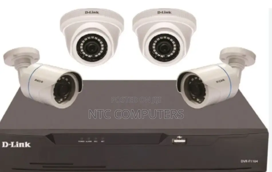 D-Link Security Camera 4camera Kit, 2x 2mp Plastic Dome