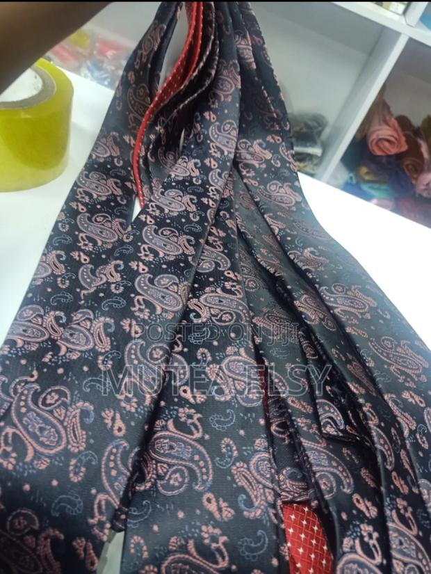 Black Peach Teardrop Tie Sets - main view