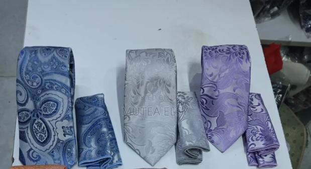 Grey,Pink Blue Executive Tie Sets - main view