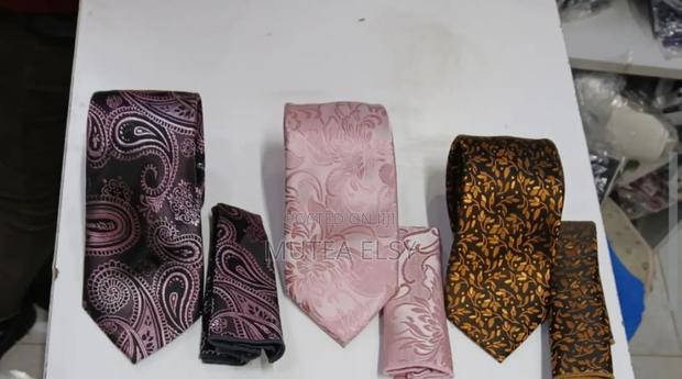 Grey,Pink Blue Executive Tie Sets - thumbnail 3