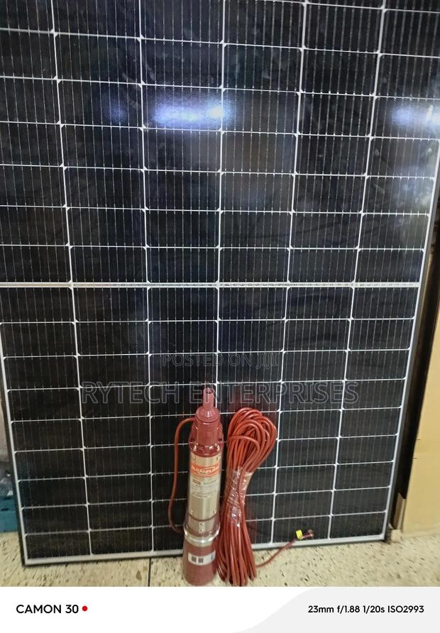 Solar Pump 400 Watts and Solar Panel - main view