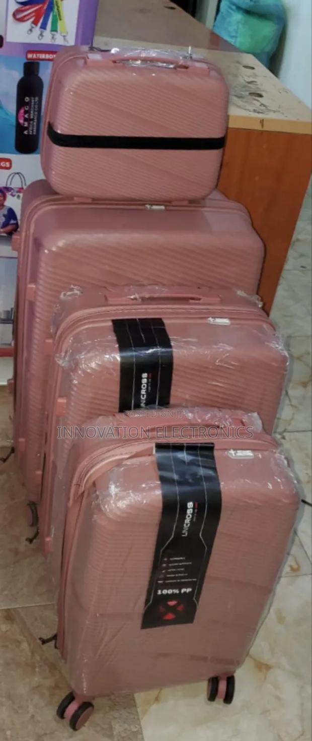4 in 1 Unbreakble Laxurious Rubber Suitcase Travel Bag