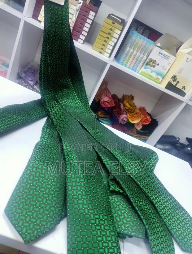 Safaricom Green Geometric Executive Tie Sets - main view