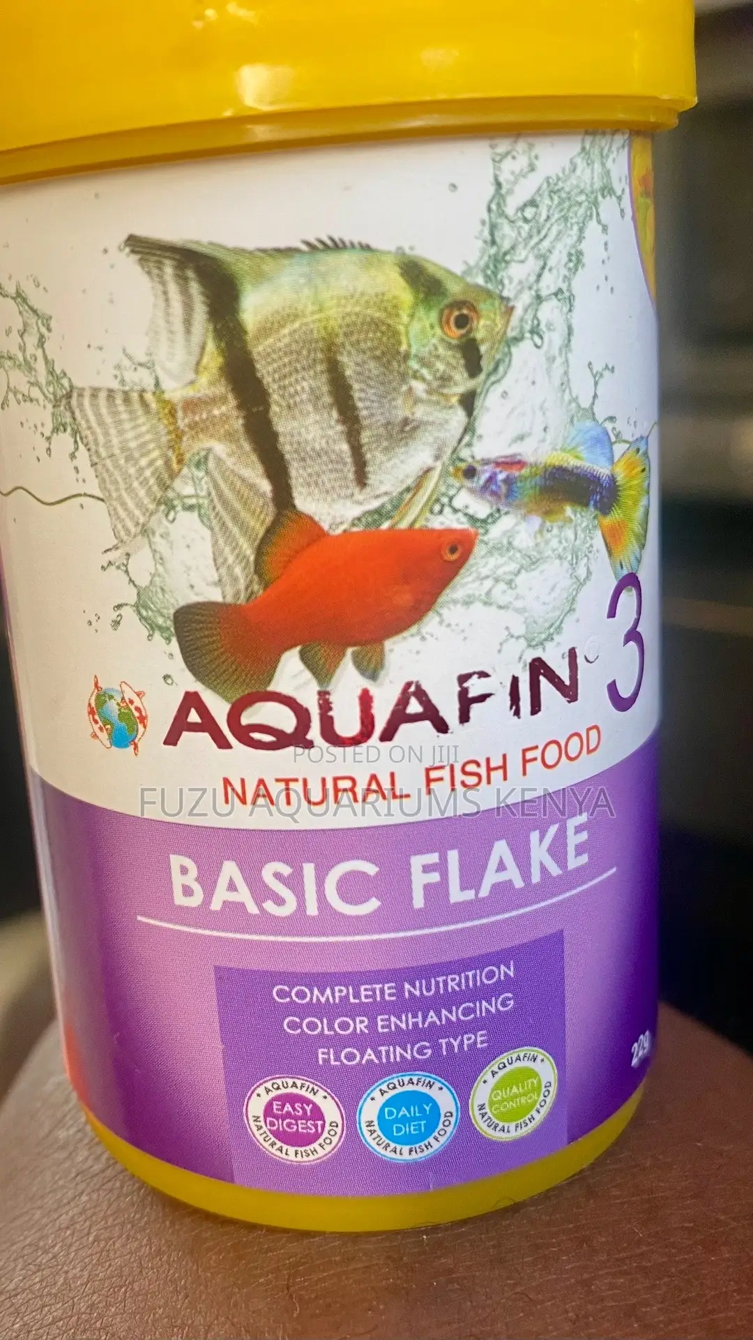 Pure Fish Food – Aquafin 3 Natural Basic Flakes