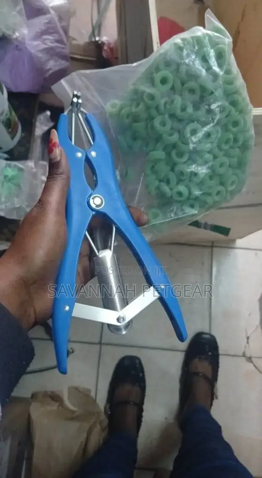 Sheep Castration Banding Tail Docking Applicator + 100 Rings