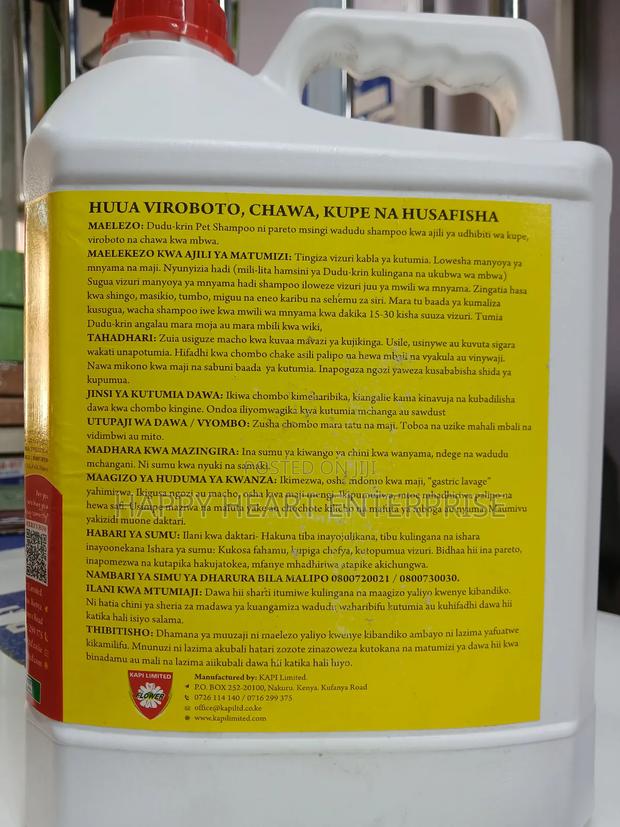 Dudu-krin Pet Shampoo Insecticidal Shampoo 5l - thumbnail 5