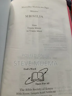 Kikamba Bible.