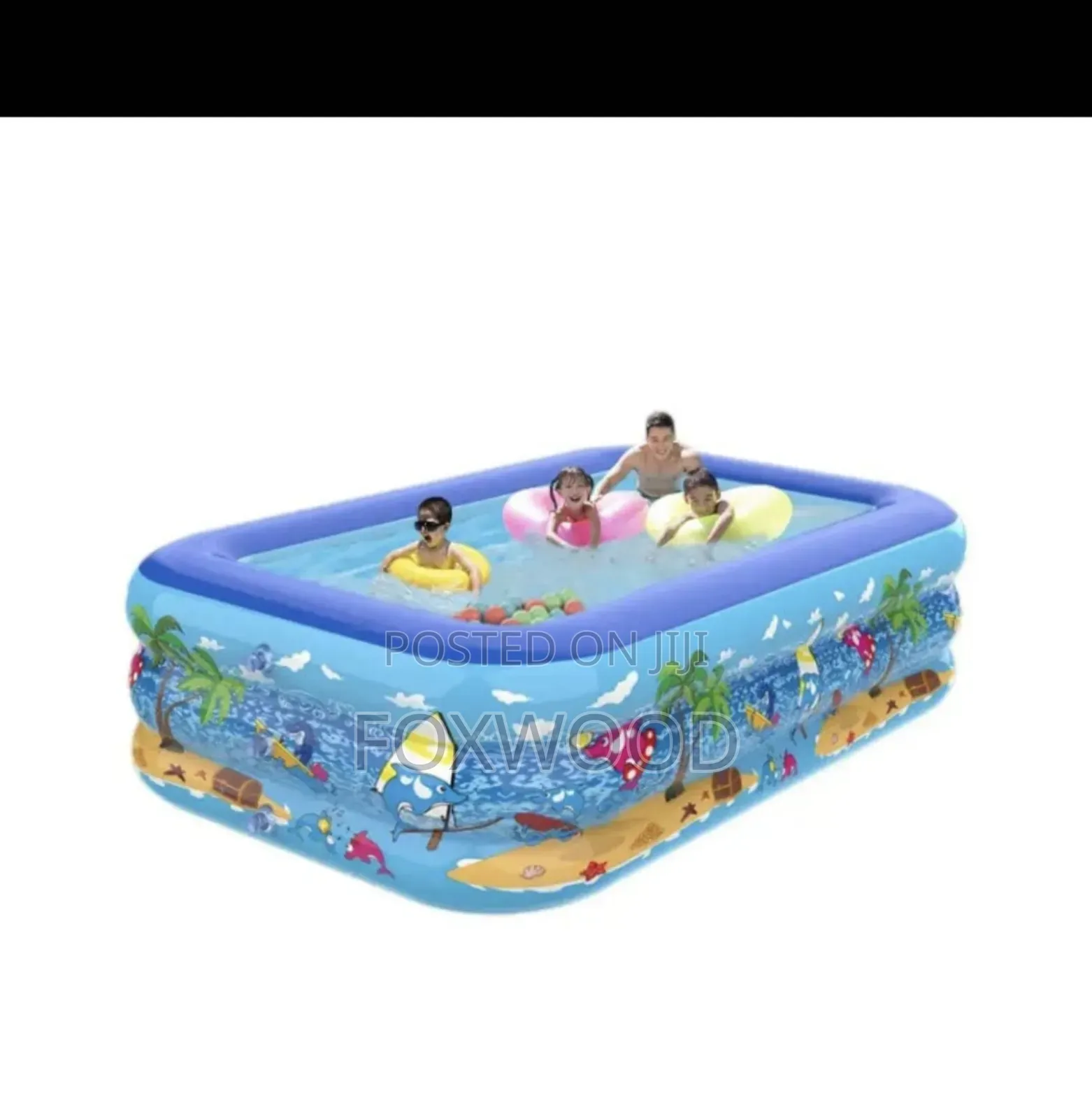 Inflatable Family Fun Pool With Pump
