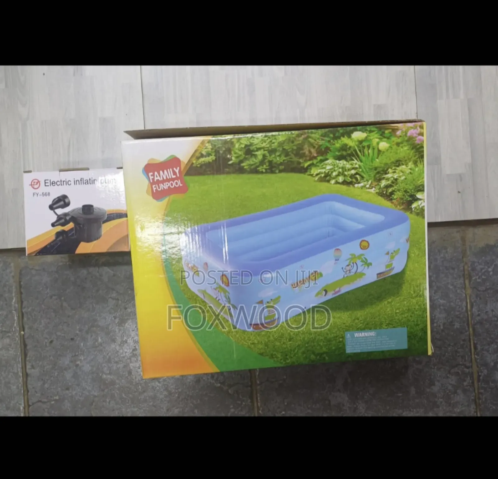 Inflatable Family Fun Pool With Pump