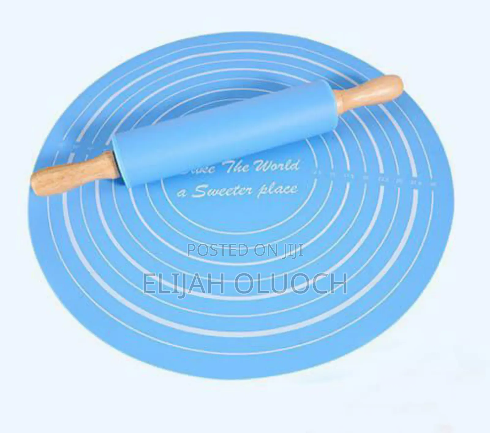 Silicone Baking Mat With Rolling Pin Set