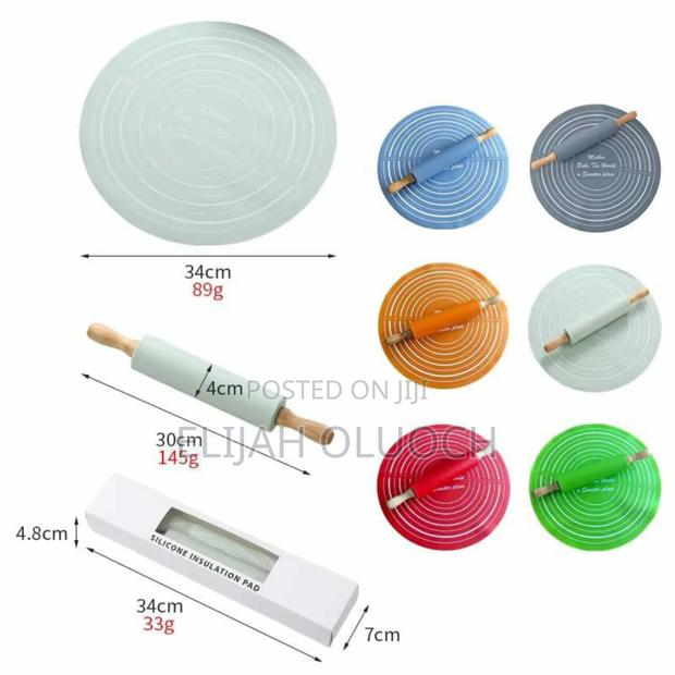 Silicone Baking Mat With Rolling Pin Set - thumbnail 4