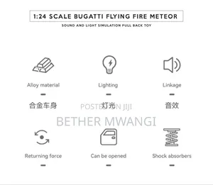 Bugatti Flying Fire Meteor Die Cast Car in Kenya
