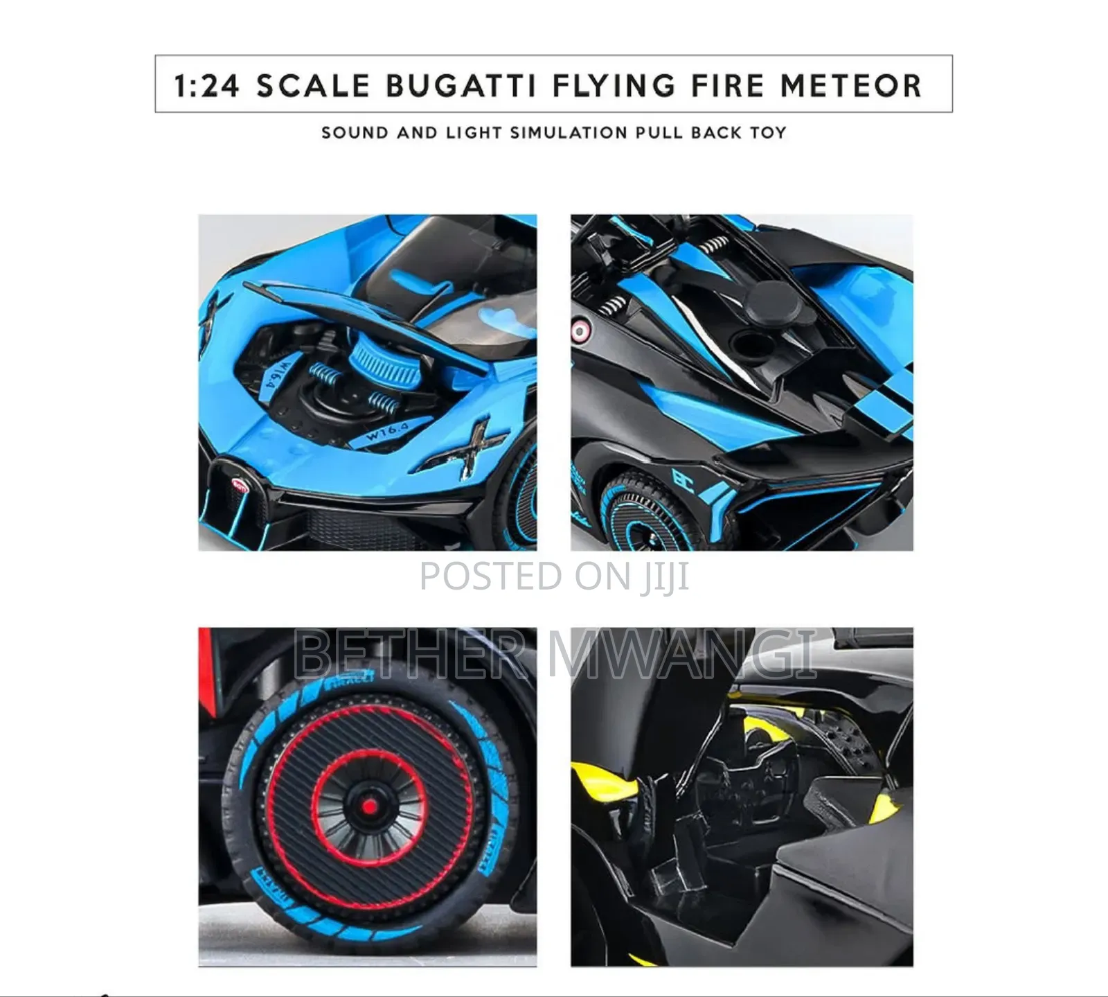 Bugatti Flying Fire Meteor Die Cast Car in Kenya