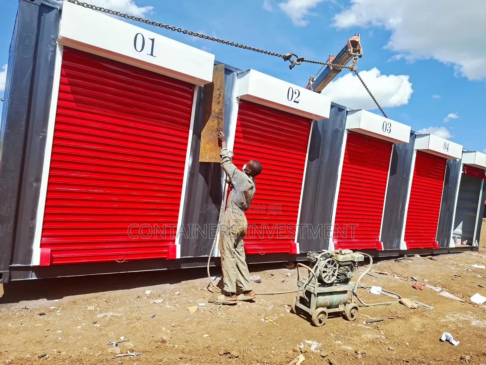 Container Stalls Available for Sale- Combined /Stacked Units