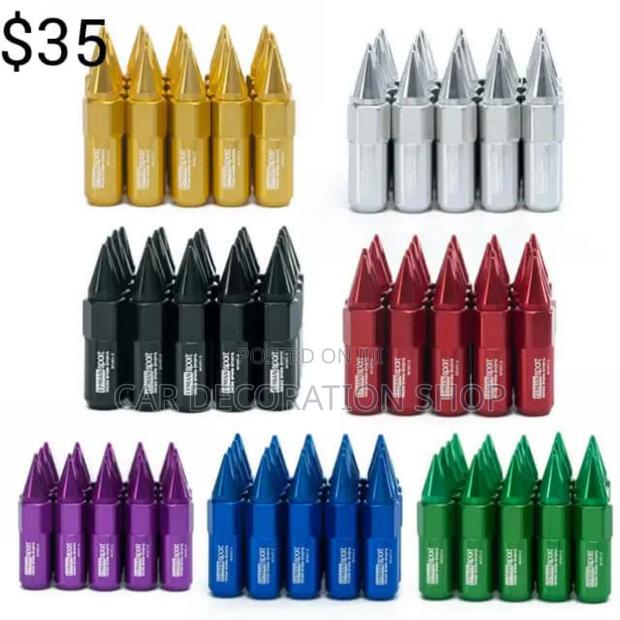 20pc Pack Sharp Pointed End Tip Bullet Nut4 Different Models