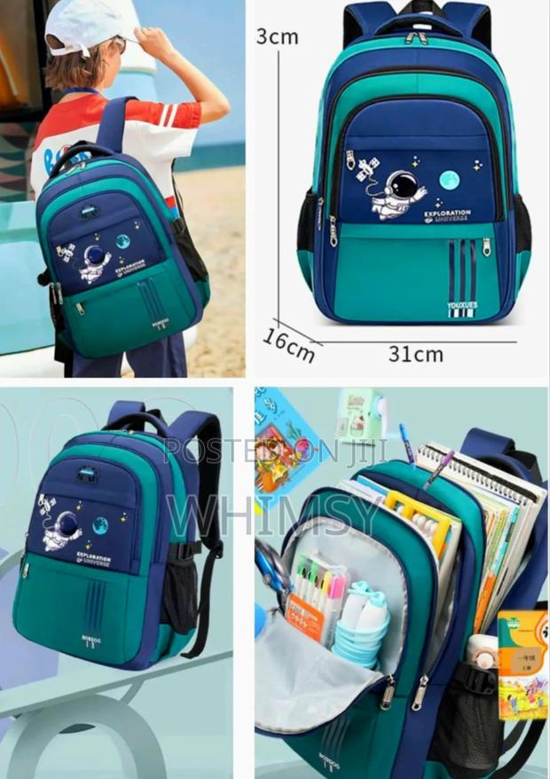Astronaut Kids Backpack for Girls Boys Waterproof
