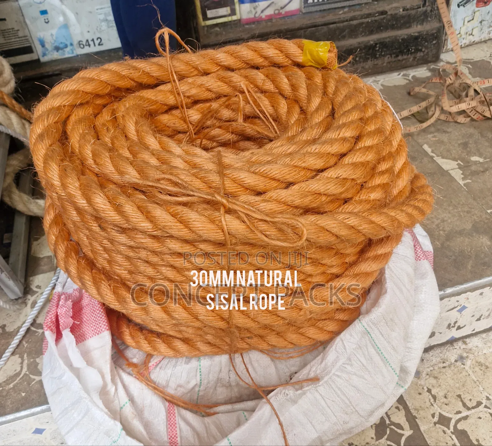 30mm Thick Natural Sisal Rope X 15mtrs Long