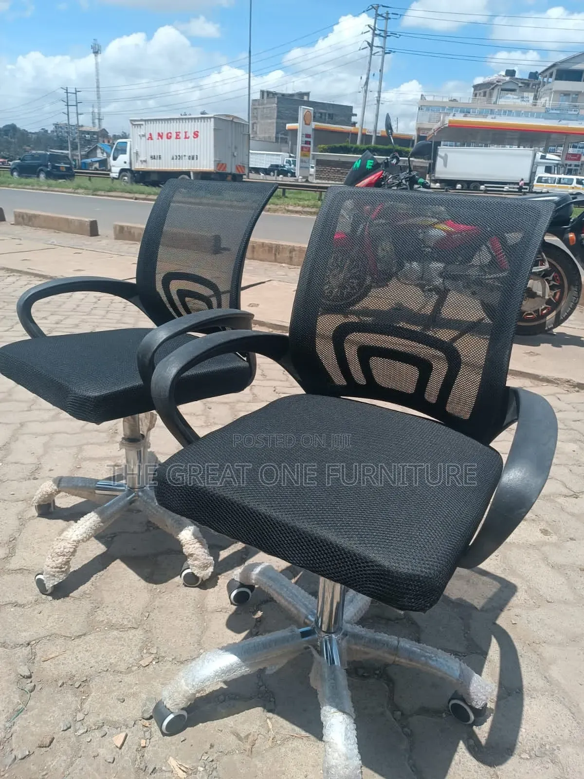 Black Quality Mesh Office Chair Jg6tf