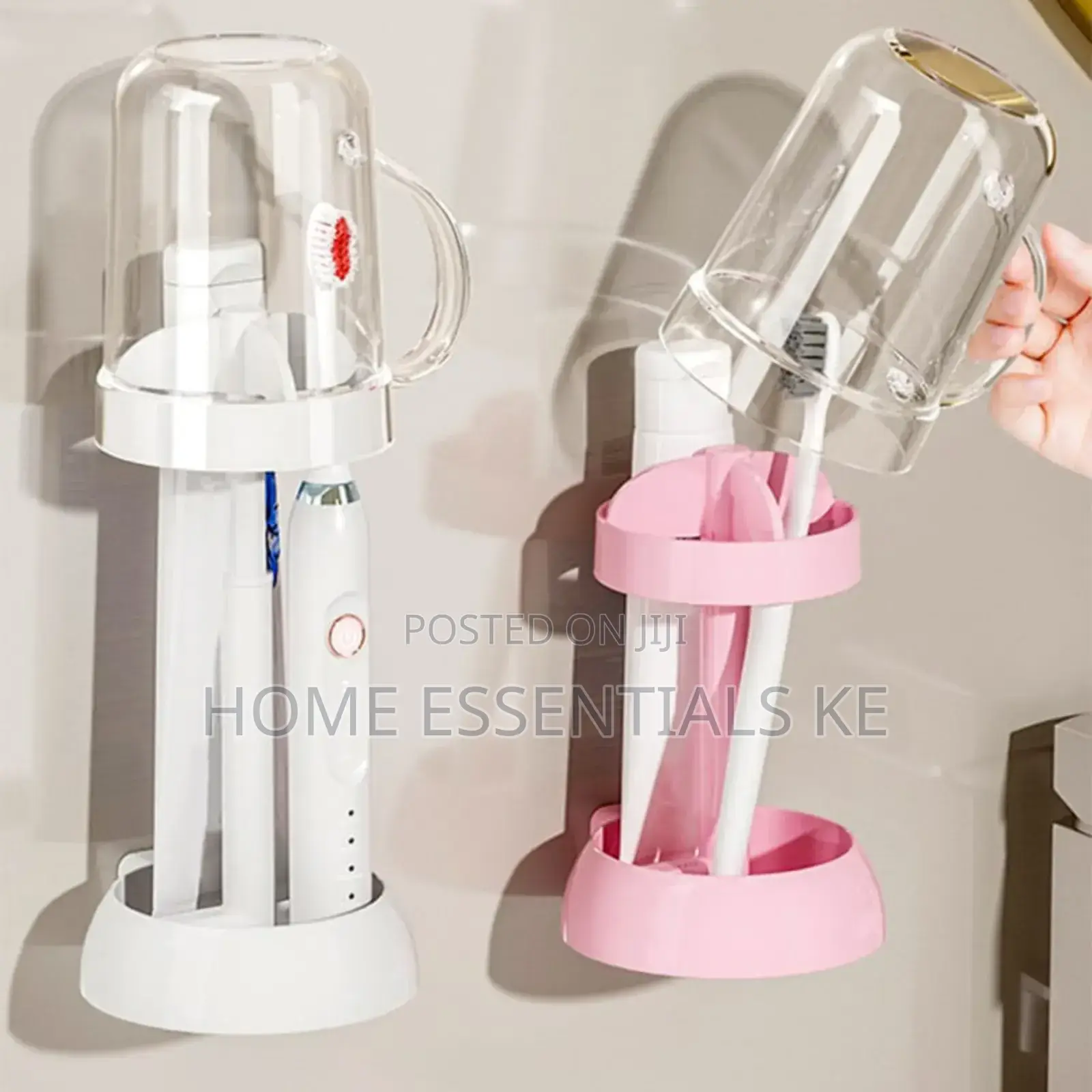 Adjustable Toothbrush Holder With Gargle Cup